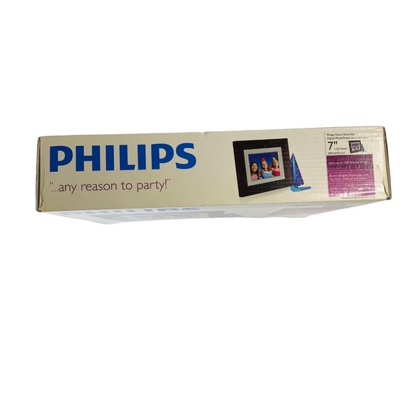 Philips Digital 7" Photo Frame 128 MB Brown Wooden Frame LCD Panel SPF3407D/G7 - Picture 3 of 6